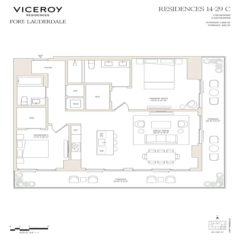 Viceroy Residences Fort Lauderdale floor plan 2