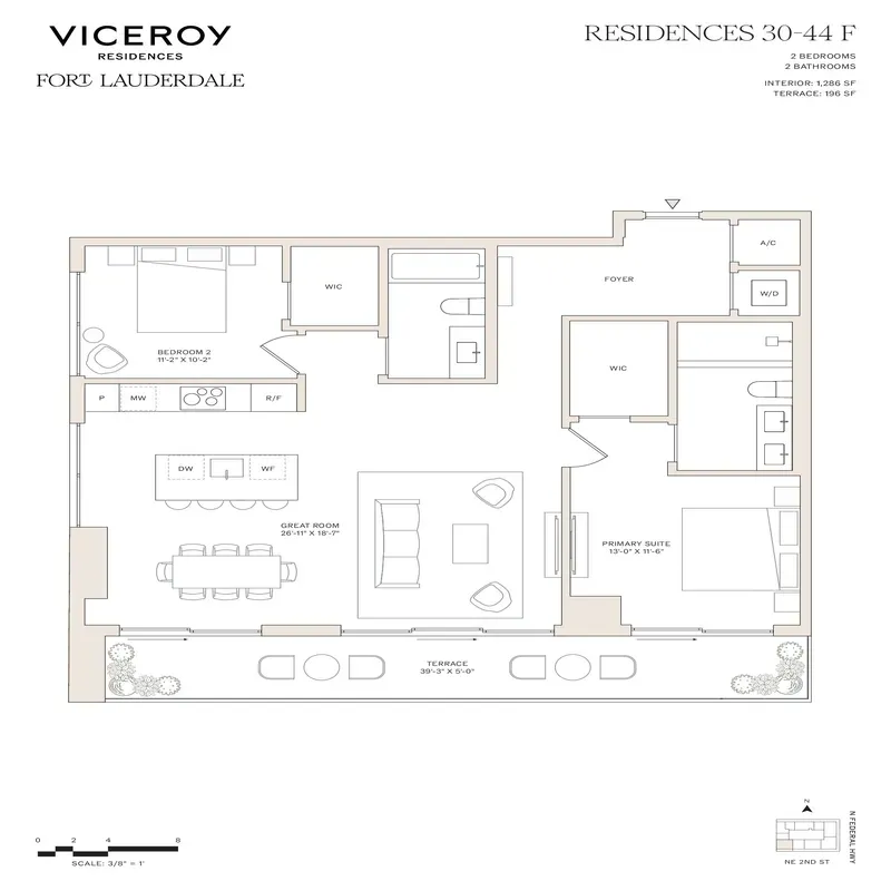 Viceroy Residences Fort Lauderdale floor plan 3