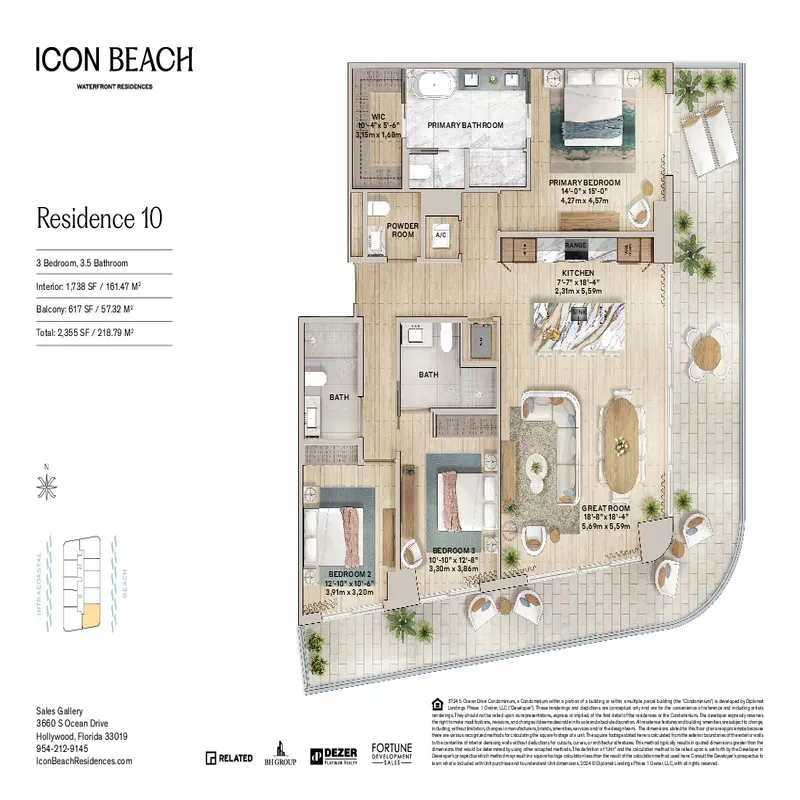 Icon Beach Residences floor plan 1