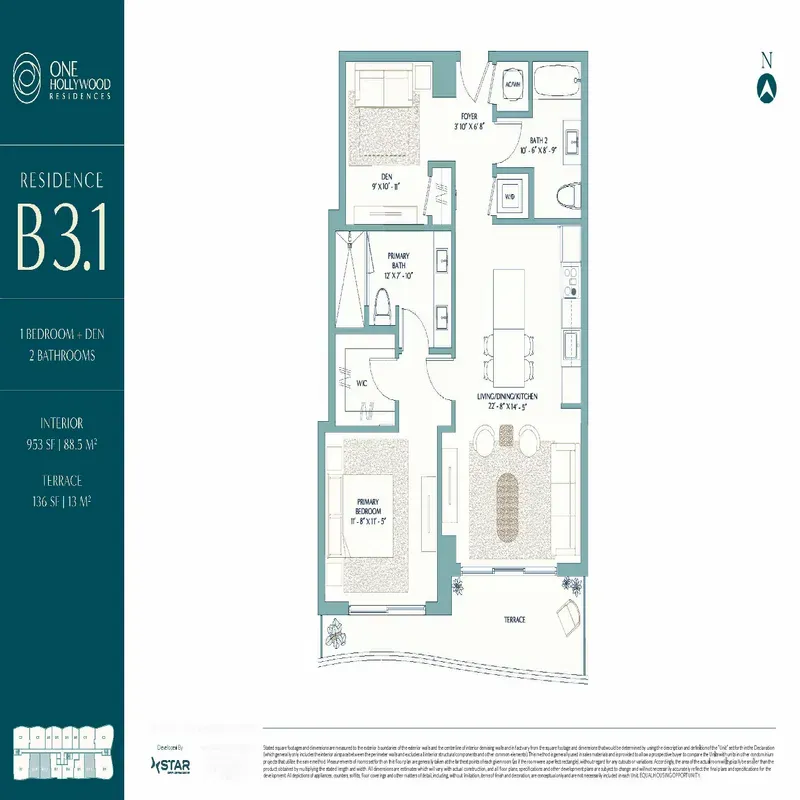 One Hollywood Residences floor plan 5
