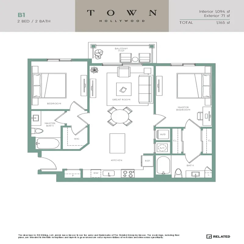 Town Hollywood floor plan 5