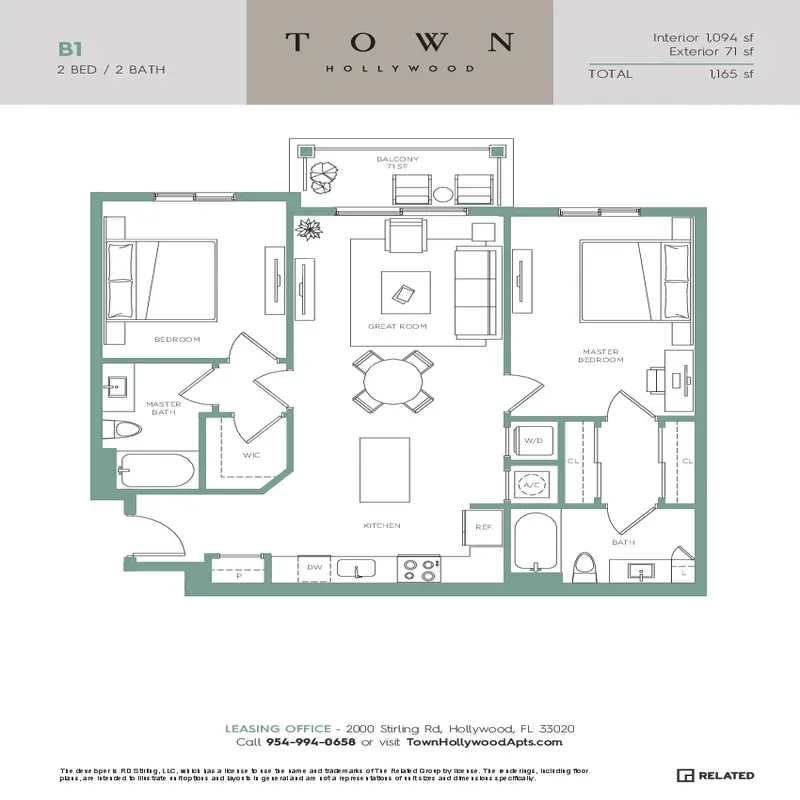Town Hollywood floor plan 7