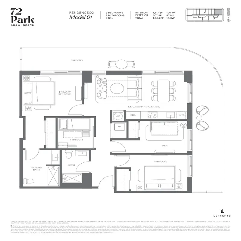 72 Park Miami Beach floor plan 3