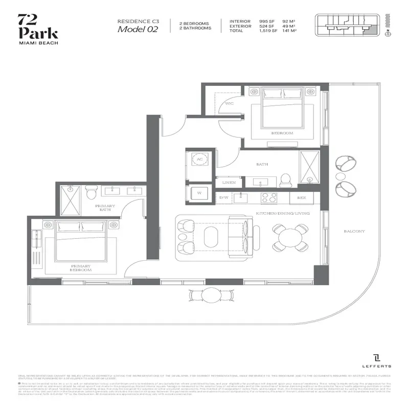 72 Park Miami Beach floor plan 6