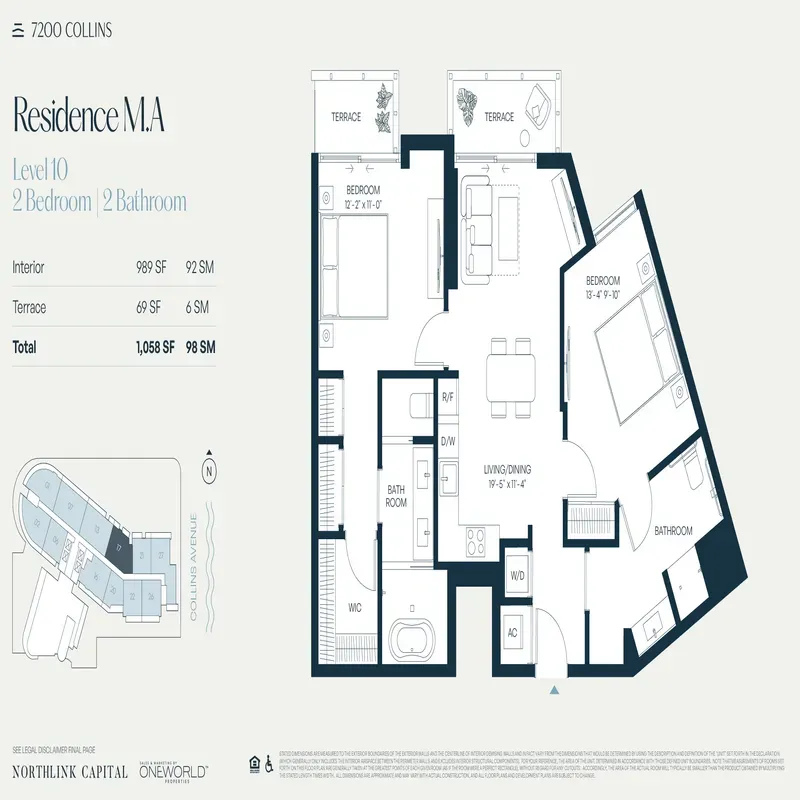 7200 Collins floor plan 1
