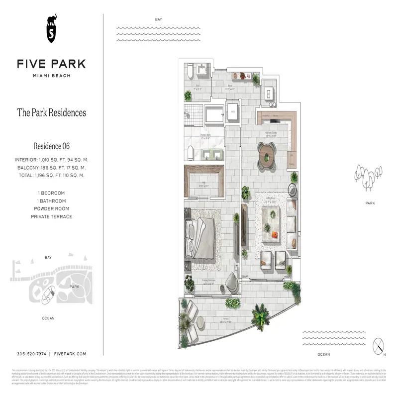 Five Park Miami Beach floor plan 2