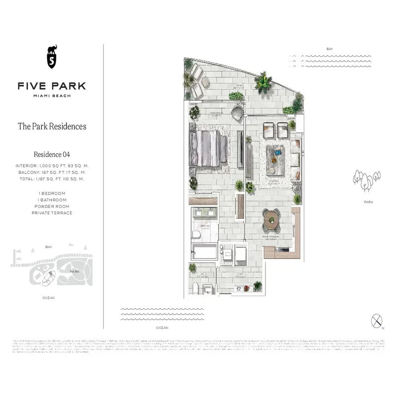 Five Park Miami Beach floor plan 7