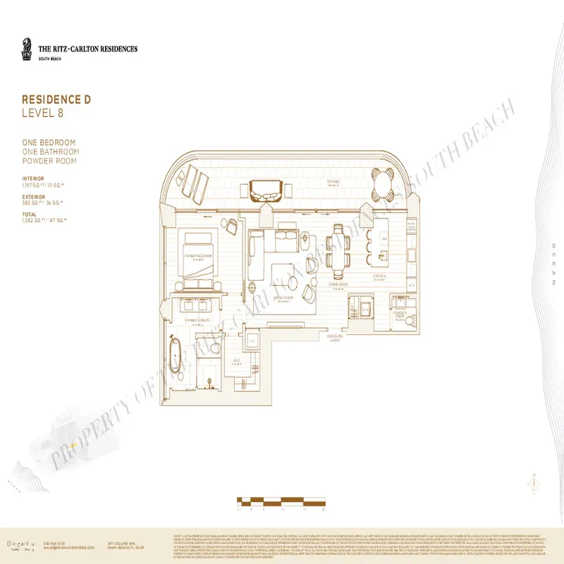 The Ritz-Carlton Residences, South Beach floor plan 1