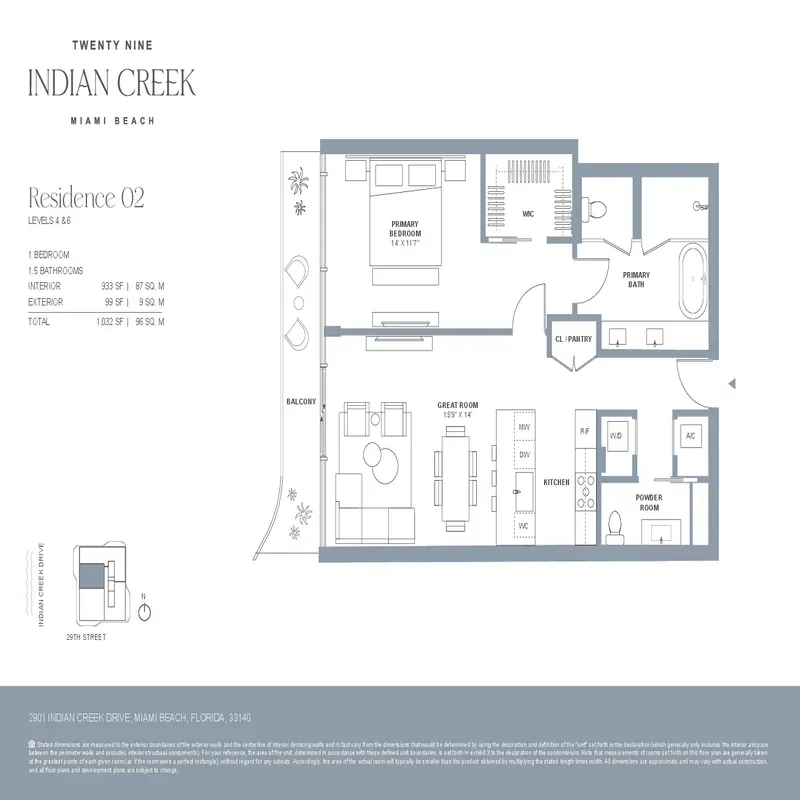 Twenty Nine Indian Creek floor plan 3