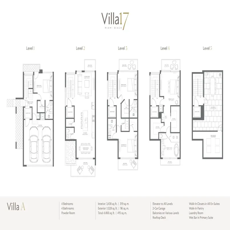 Villa17 Miami Beach floor plan 2