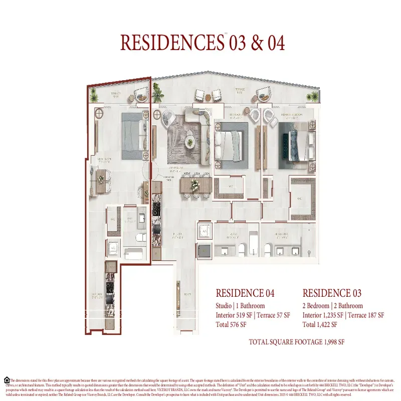 Viceroy Residences Brickell floor plan 4