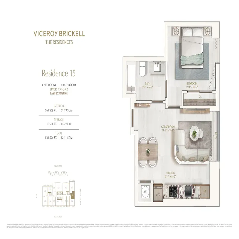 Viceroy Residences Brickell floor plan 16