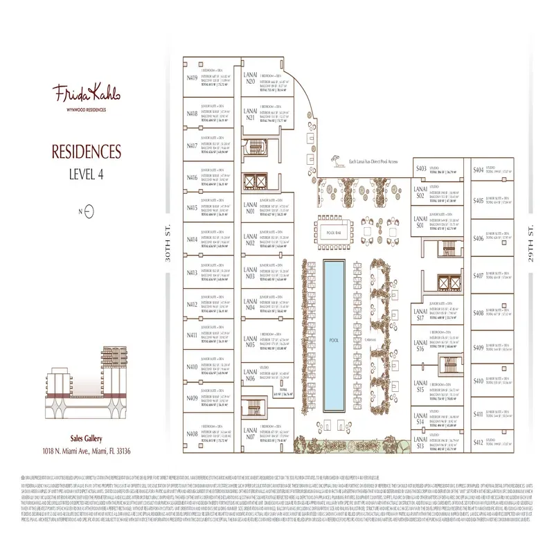 Frida Kahlo Wynwood Residences floor plan 3
