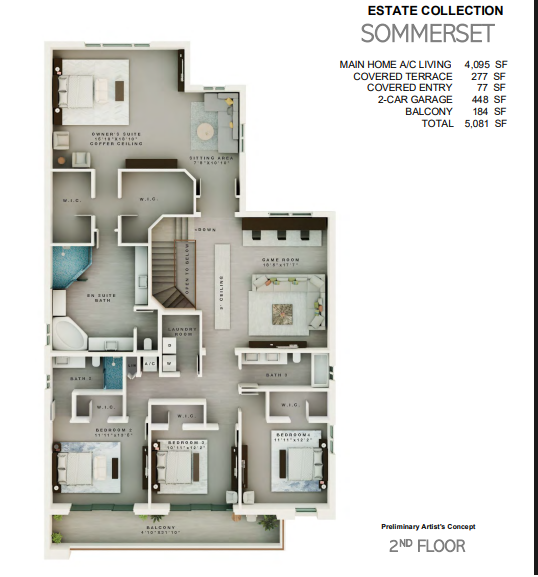 Greenview at Presidential floor plan 1