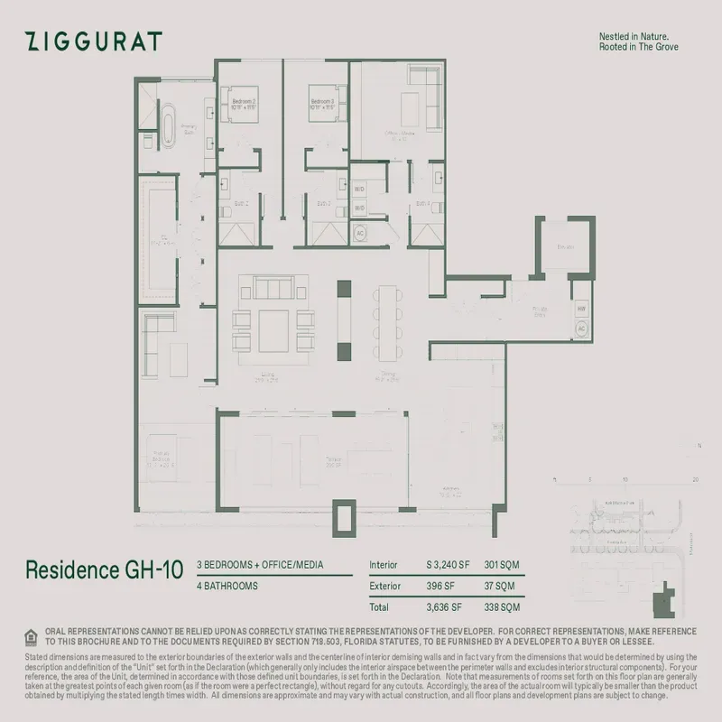 ZIGGURAT Coconut Grove floor plan 1