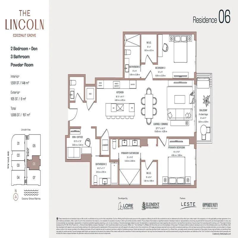 The Lincoln Coconut Grove floor plan 10