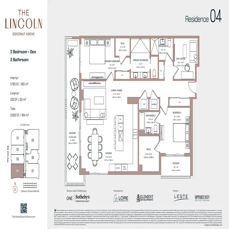 The Lincoln Coconut Grove floor plan 11