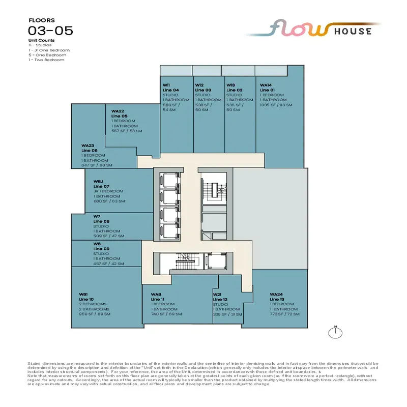 Flow House Miami Worldcenter floor plan 20
