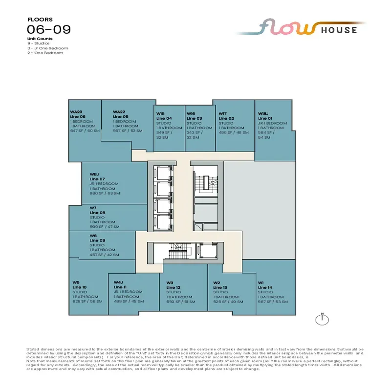 Flow House Miami Worldcenter floor plan 21