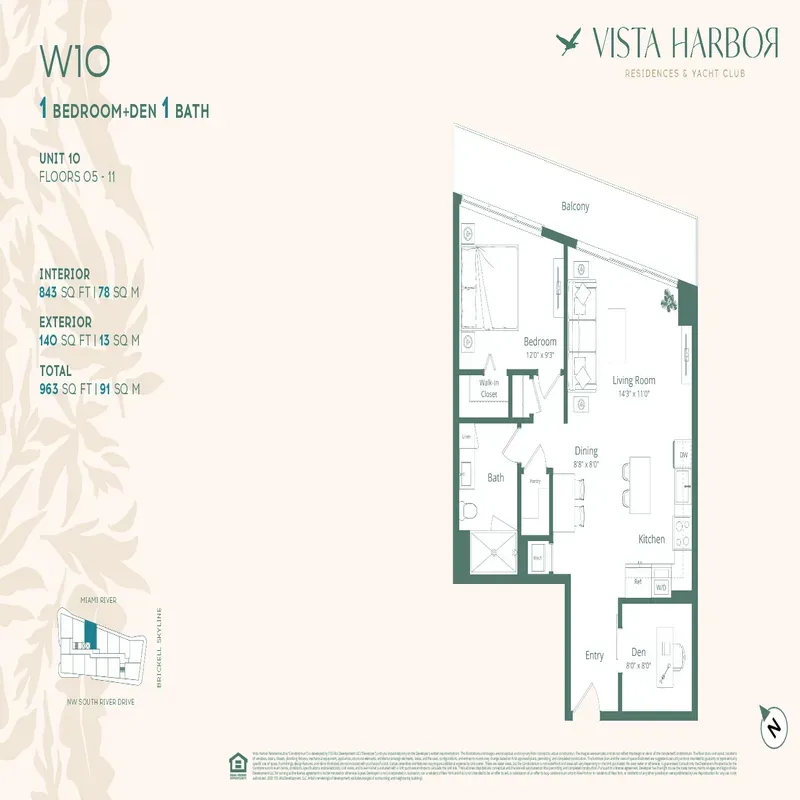 Vista Harbor Residences floor plan 12