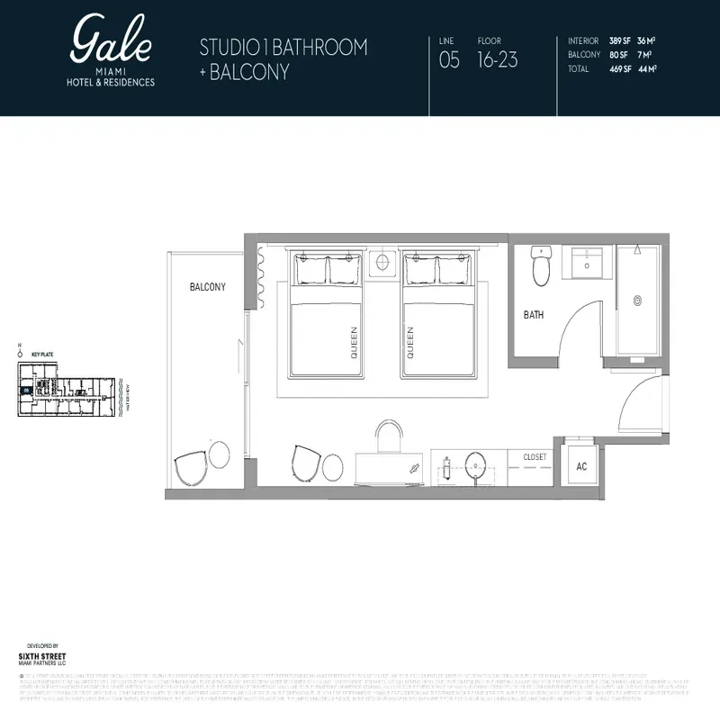 Gale Miami Hotel & Residences floor plan 6