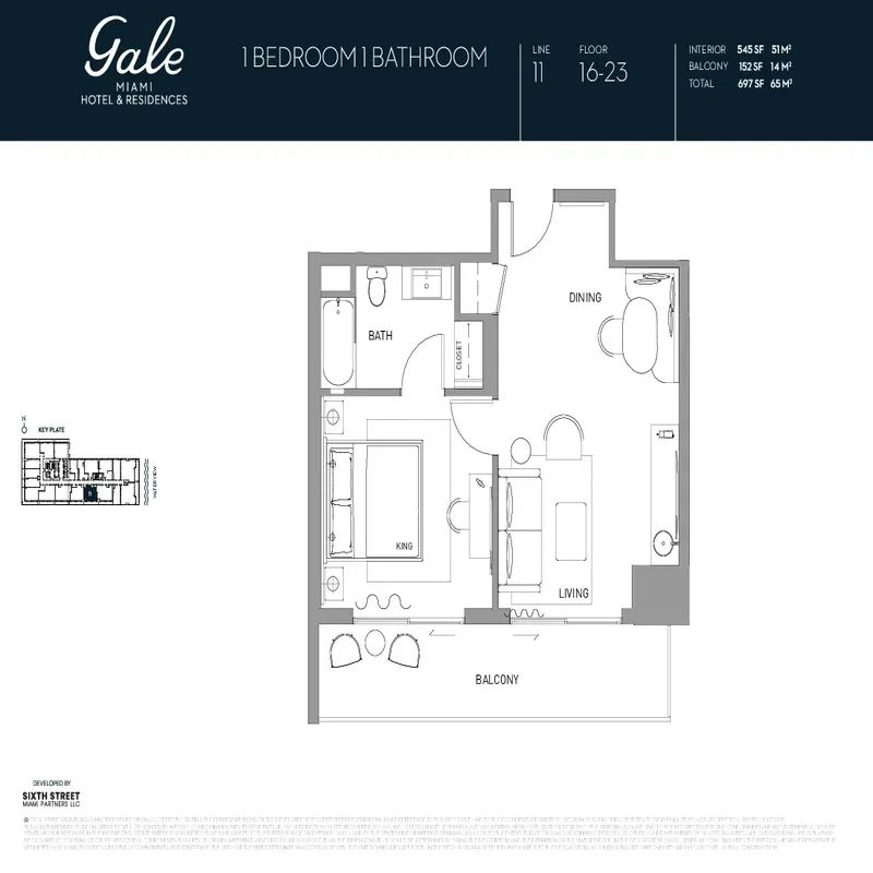 Gale Miami Hotel & Residences floor plan 9