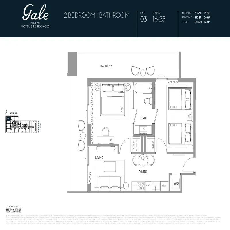 Gale Miami Hotel & Residences floor plan 13
