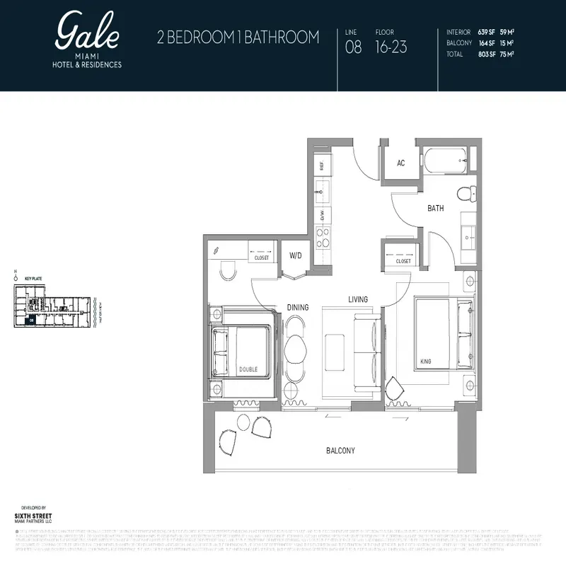 Gale Miami Hotel & Residences floor plan 17