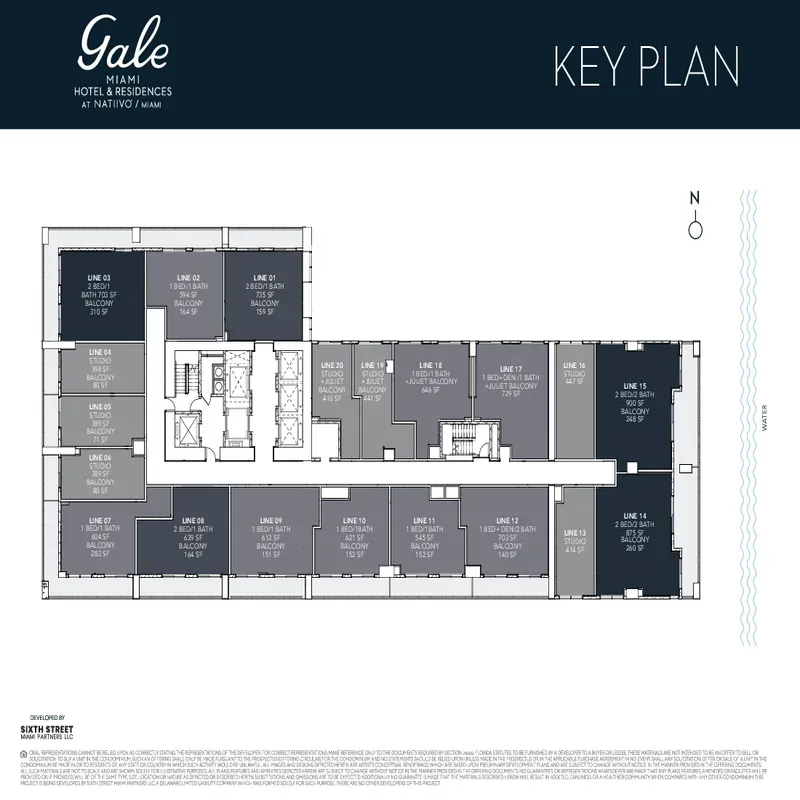 Gale Miami Hotel & Residences floor plan 18
