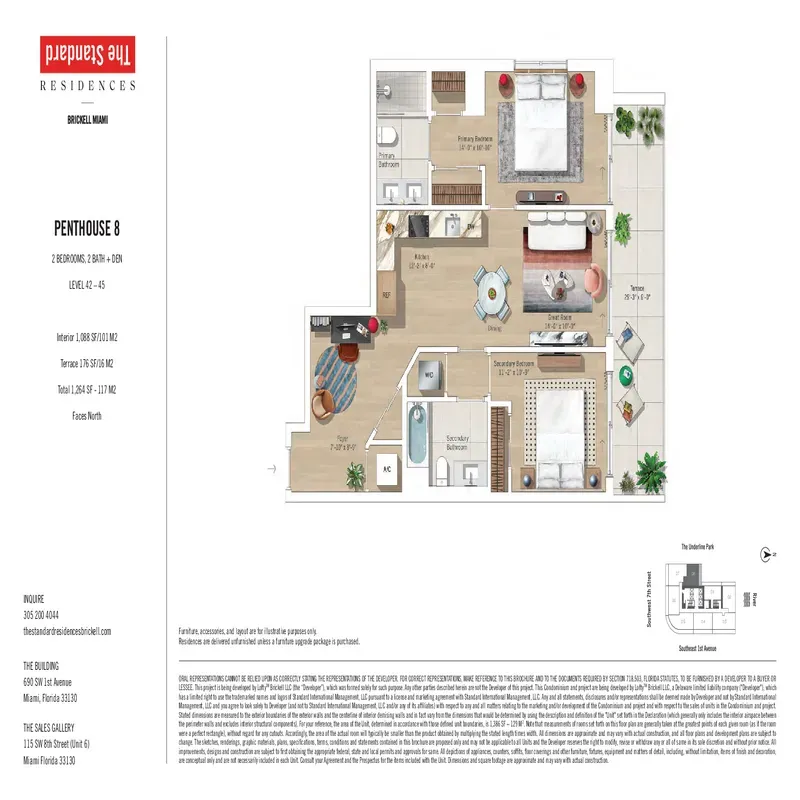 The Standard Residences Brickell Miami floor plan 10