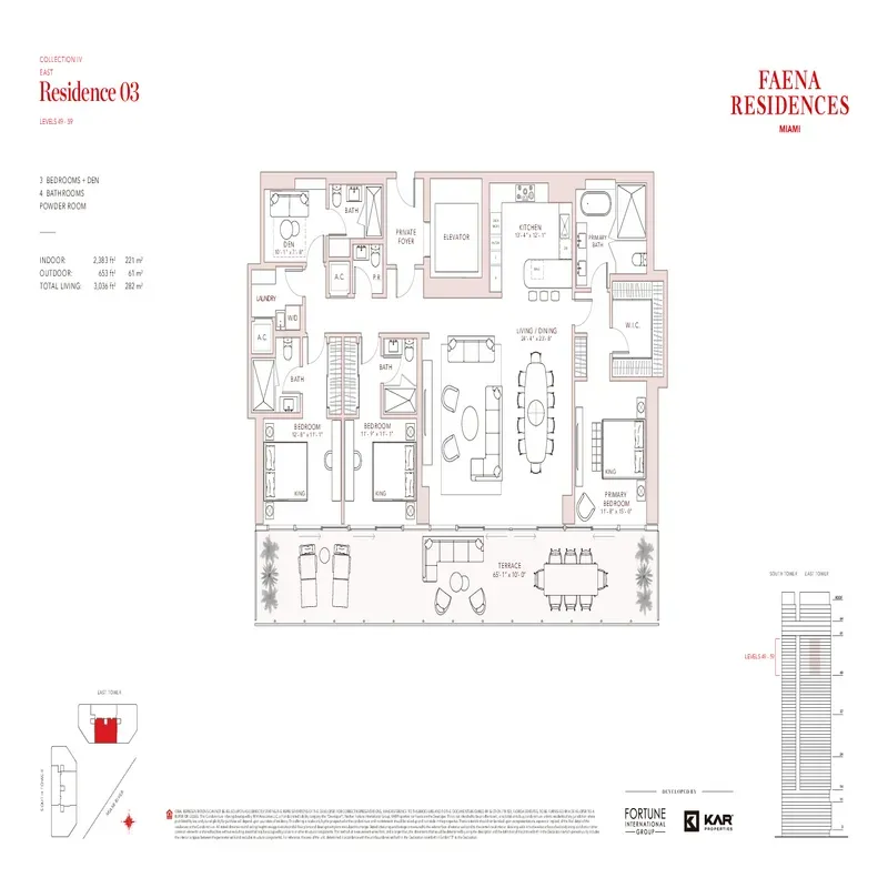 Faena Residences Miami floor plan 2