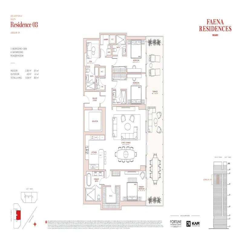 Faena Residences Miami floor plan 6