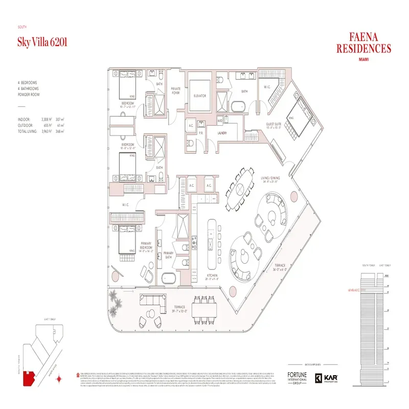 Faena Residences Miami floor plan 10
