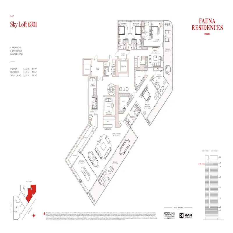 Faena Residences Miami floor plan 13