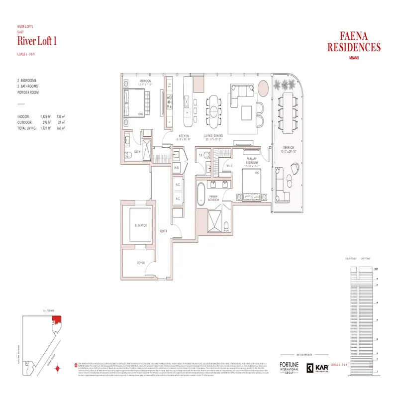 Faena Residences Miami floor plan 14