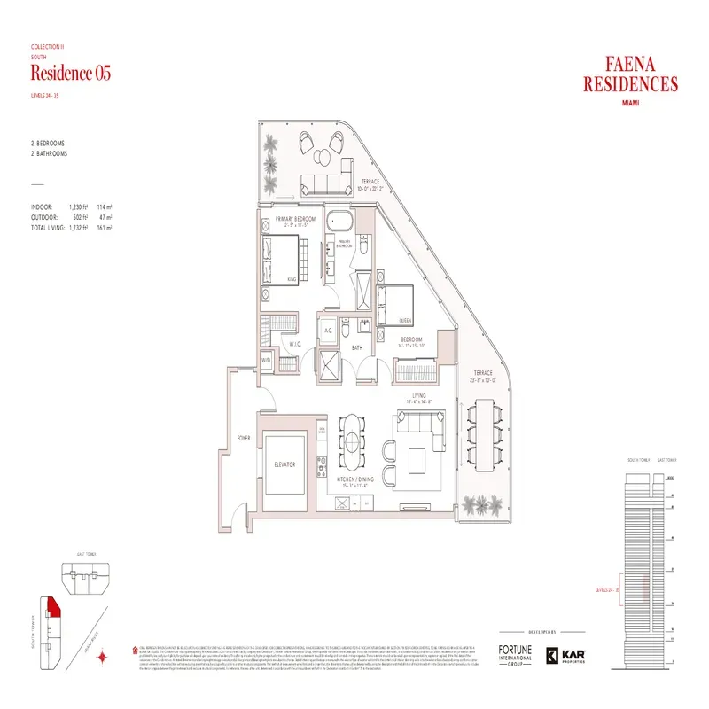 Faena Residences Miami floor plan 18