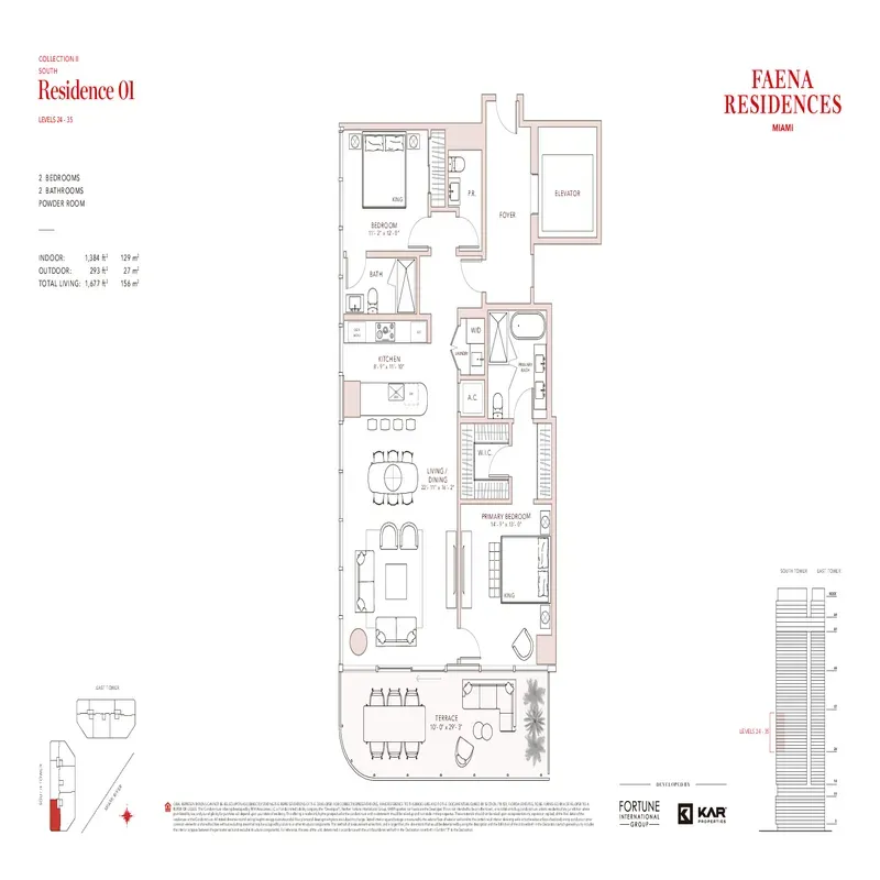 Faena Residences Miami floor plan 19
