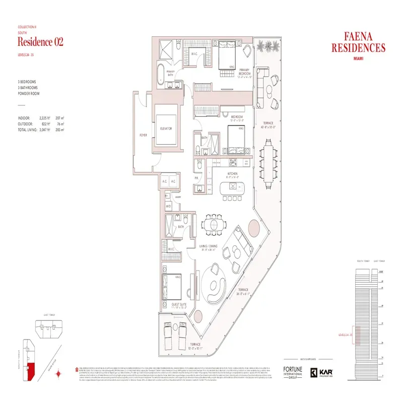 Faena Residences Miami floor plan 20