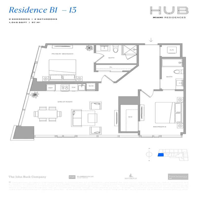 HUB Miami Residences floor plan 12