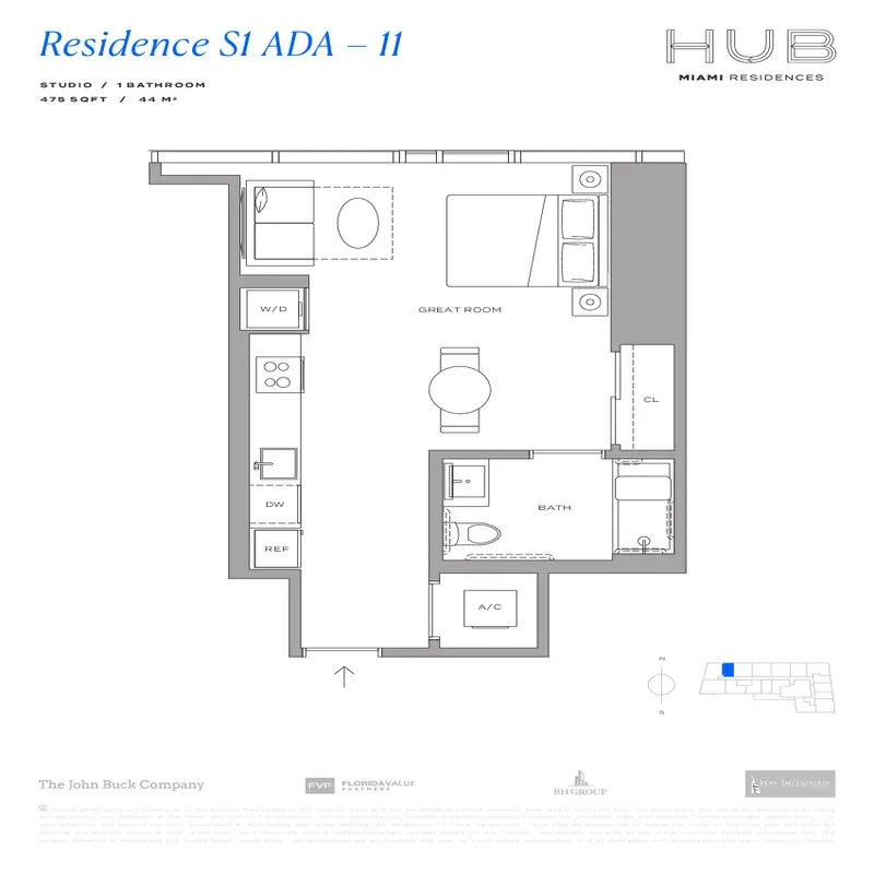 HUB Miami Residences floor plan 17