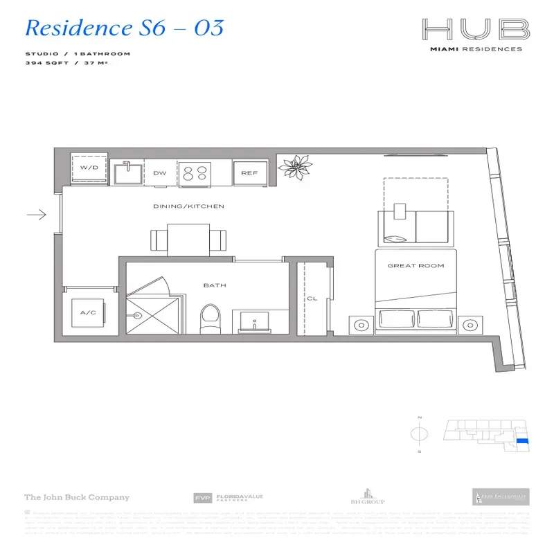 HUB Miami Residences floor plan 18