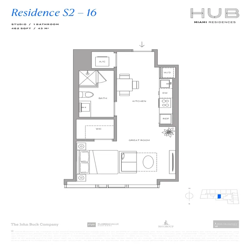 HUB Miami Residences floor plan 19