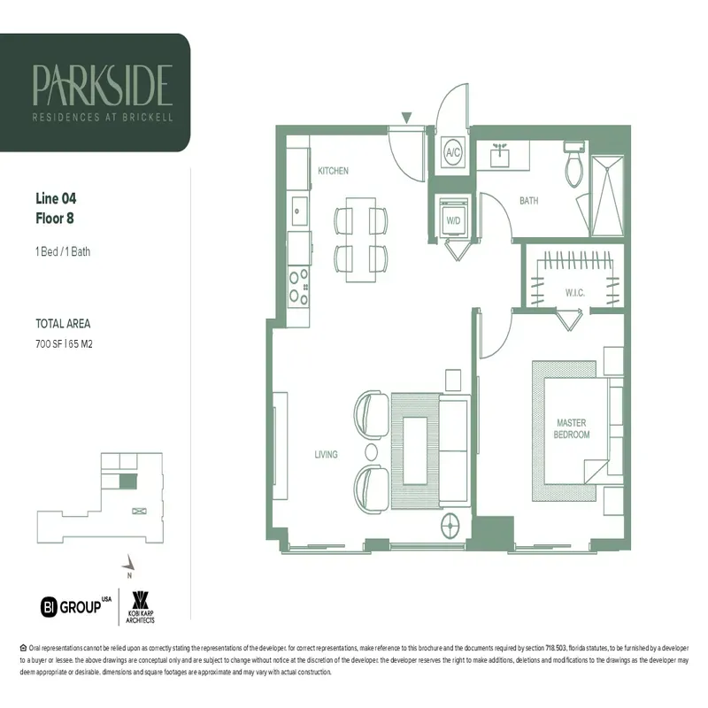 Parkside Residences at Brickell floor plan 20
