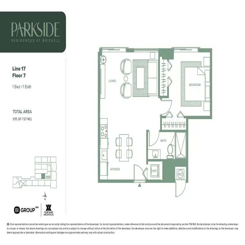 Parkside Residences at Brickell floor plan 22