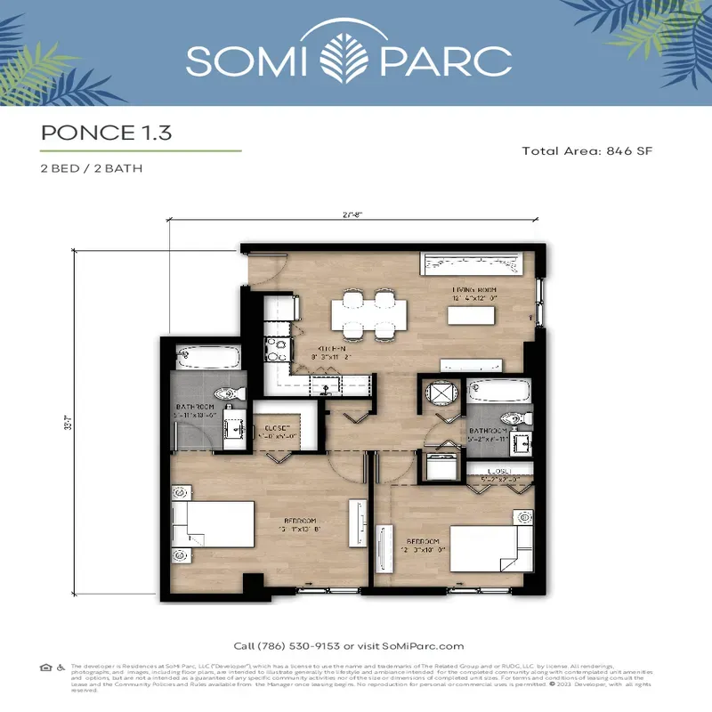 Residences at SoMi Parc floor plan 3
