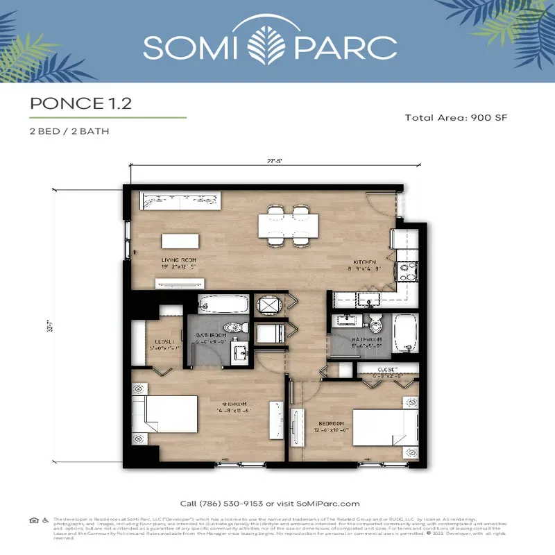 Residences at SoMi Parc floor plan 4