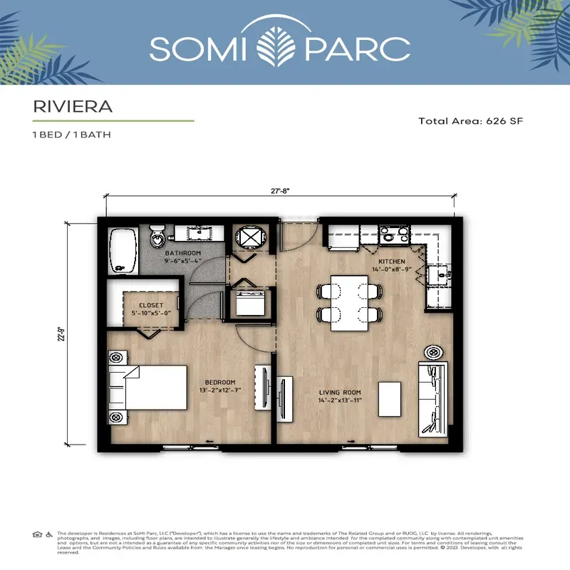 Residences at SoMi Parc floor plan 6