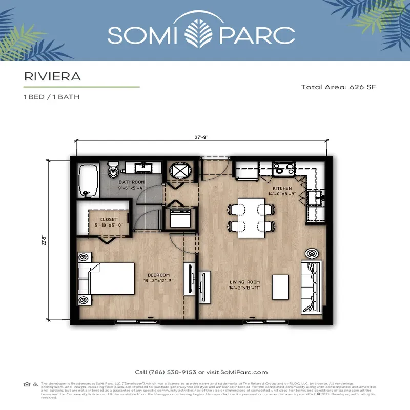 Residences at SoMi Parc floor plan 7