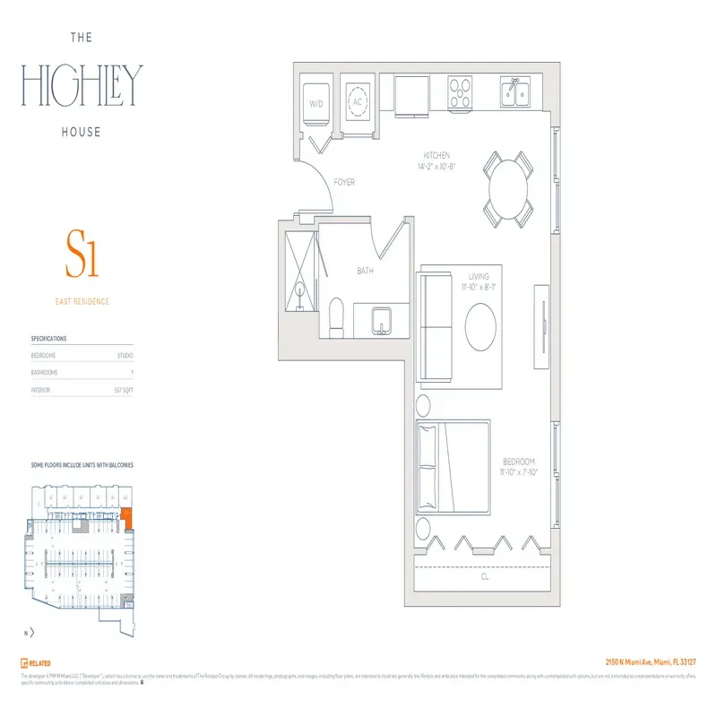 The Highley House floor plan 1