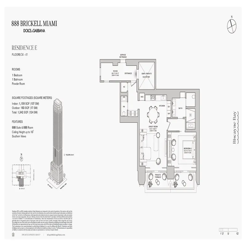 888 Brickell Miami Dolce & Gabbana floor plan 23